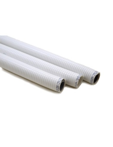 Tubo de PVC flexible blanco 16 mm x 1 m