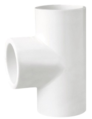 Te 90° pegar PVC presión blanco 16 mm