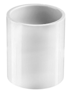 Unión pegar PVC presión blanco 16 mm