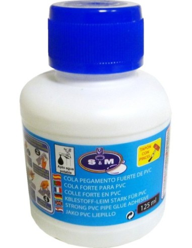 Pegamento para PVC en bote plástico 125 ml