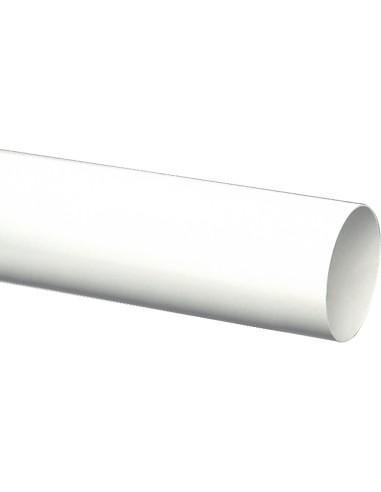 Tubo redondo de PVC blanco 100 mm y 0