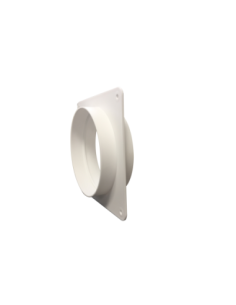 Empalme para pared redondo de PVC blanco 100 mm