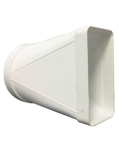 Empalme mixto de PVC blanco 120/147x 70 mm