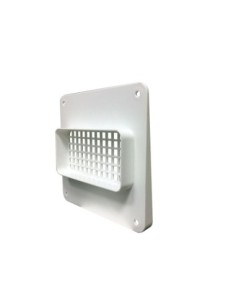 Rejilla exterior rectangular blanca 100 x 55 mm