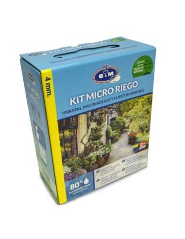 Kit Completo de Microriego por Goteo para 20 Macetas