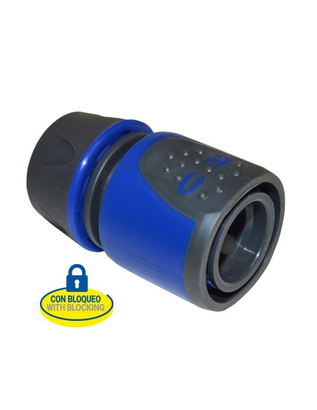 Conector Automático de Manguera con Bloqueo Gama Premium - 15 mm