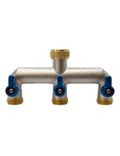 Grifo Triple 3 Salidas Latón