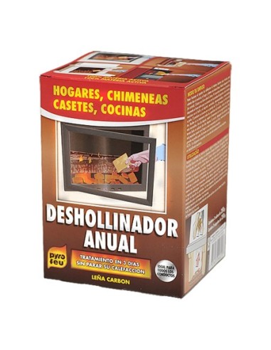 Pyrofeu - Deshollinamiento anual para Chimeneas - Caja de 3 x 250 gr