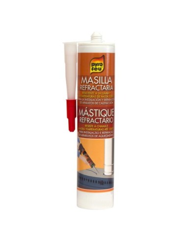 Pyrofeu Masilla Refractaria para Sellado de Estufas y Chimeneas - Cartucho 310 ml