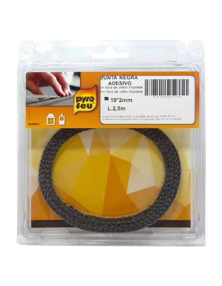 Pyrofeu Junta Refractaria Autoadhesiva - 10mm x 2mm x 2