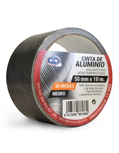 S&M Fire Cinta Adhesiva Aluminio Blanca - 50mm x 10m