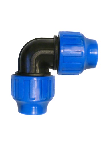 Codo de polietileno 90° con bocas iguales - S&M Garden