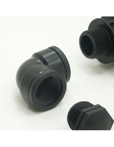 Codo de polietileno de 90° con roscas hembra - S&M Garden