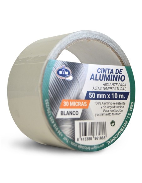 Cinta de aluminio para sellar 50 mm x 10 m