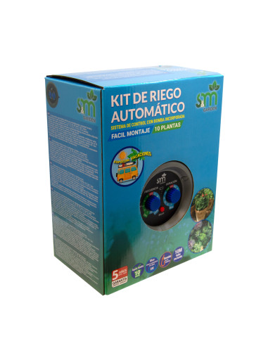 Kit de riego automático por goteo para 10 plantas | S&M Garden