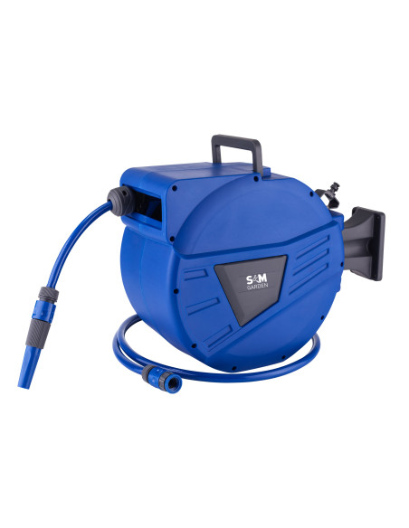 Enrollador de manguera Azul 20 + 2 metros | S&M Garden