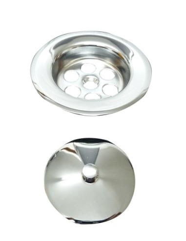 Embellecedor cromado para lavabo o bidé - 1 1/2''