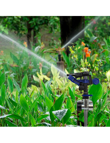 Aspersor de impacto de plástico con estaca de zinc | S&M Garden