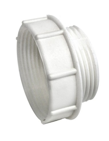 Reducción roscada de polipropileno blanco - H 1 1/4'' a M 1''