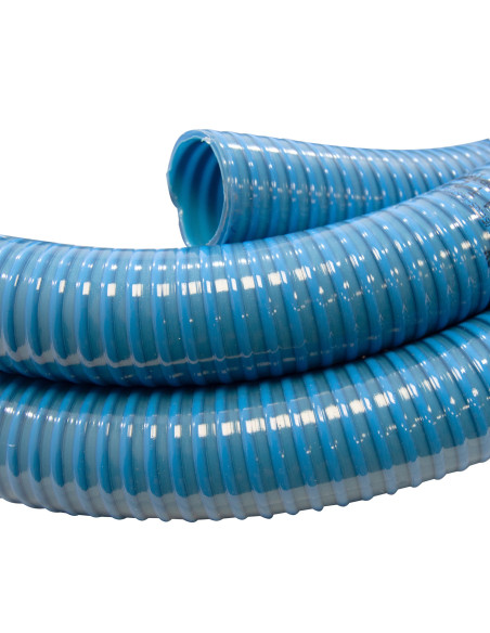 Tubería flexible de PVC azul para piscinas | S&M Garden