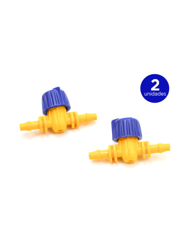 Llave de paso para microtubo de riego por goteo | S&M Garden