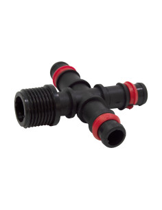 Cruz para riego por goteo 16 mm con rosca 1/2" | S&M Garden 2