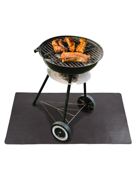Alfombra protectora para barbacoa, chimenea y estufa | S&M Fire