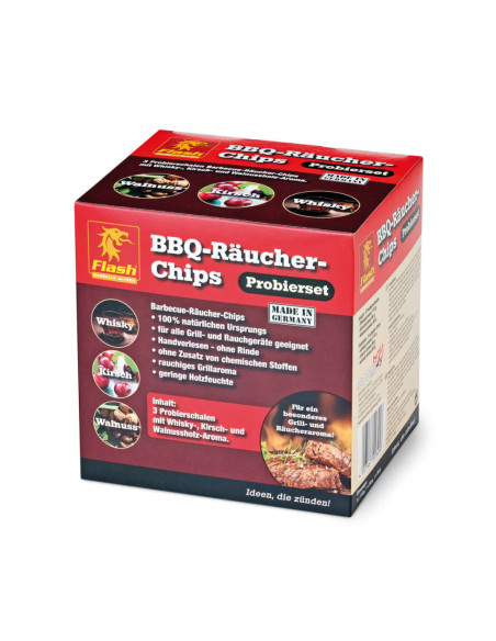 Chips de humo - pack 3 aromas | S&M Fire