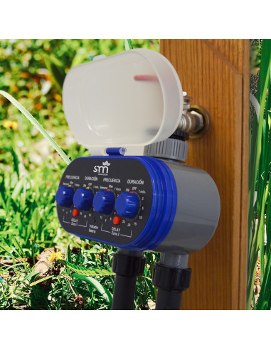 Programador de riego con dos salidas | S&M Garden