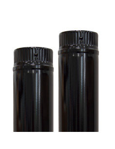 Tubería vitrificada 900 °C de color negro | S&M Fire 2