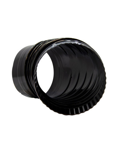 Codo vitrificado anticondensación 45° de color negro | S&M Fire