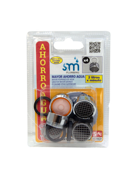 Atomizador macho 24/100 para ahorro de agua - 2 L/min | S&M Plumbing