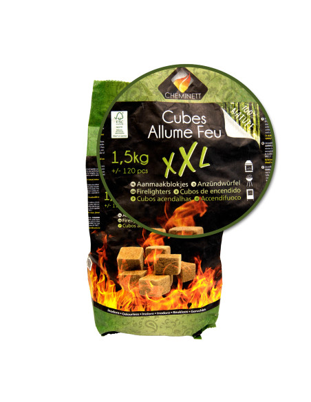 Cubos de encendido ecológicos XXL - saco 1,5 kg | S&M Fire