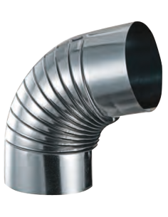 Codo rizado galvanizado de 72° | S&M Fire