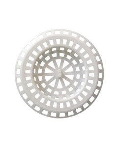Rejilla de plástico blanco para lavabo - 80 x 45 mm