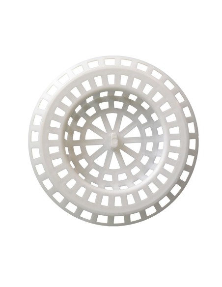 Rejilla de plástico blanco para lavabo - 80 x 45 mm
