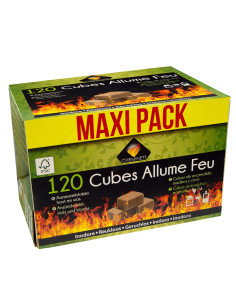 Cheminett Maxipack Cubos de Encendido Ecológicos de Chimeneas y Estufas - Caja 120 Unidades 2