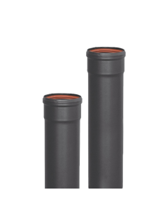 Tubería esmaltada negra para estufas de pellet | S&M Fire