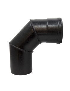 Codo esmaltado negro anticondensación 90° | S&M Fire