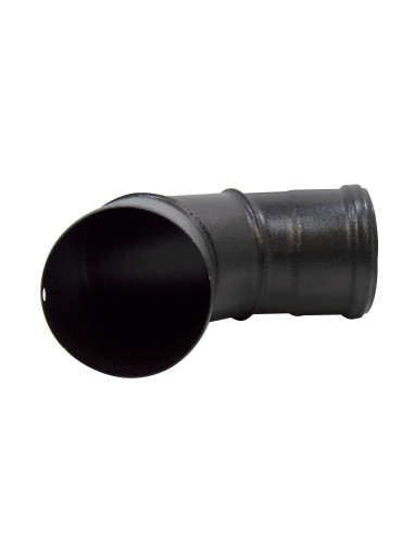 Codo esmaltado negro anticondensación 90° | S&M Fire