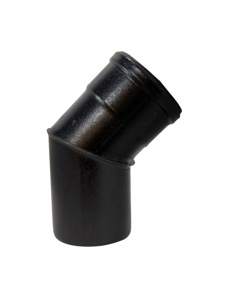 Codo esmaltado negro anticondensación 45° | S&M Fire
