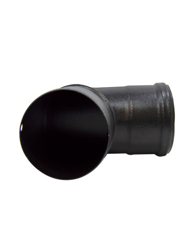 Codo esmaltado negro anticondensación 45° | S&M Fire