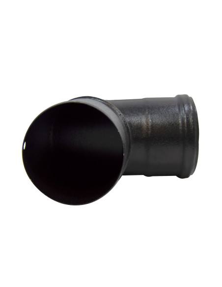 Codo esmaltado negro anticondensación 45° | S&M Fire