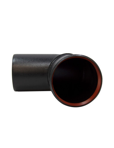 Codo esmaltado negro anticondensación 45° | S&M Fire