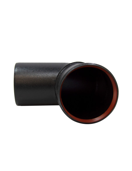 Codo esmaltado negro anticondensación 45° | S&M Fire