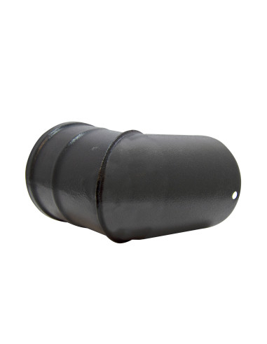 Codo esmaltado negro anticondensación 45° | S&M Fire