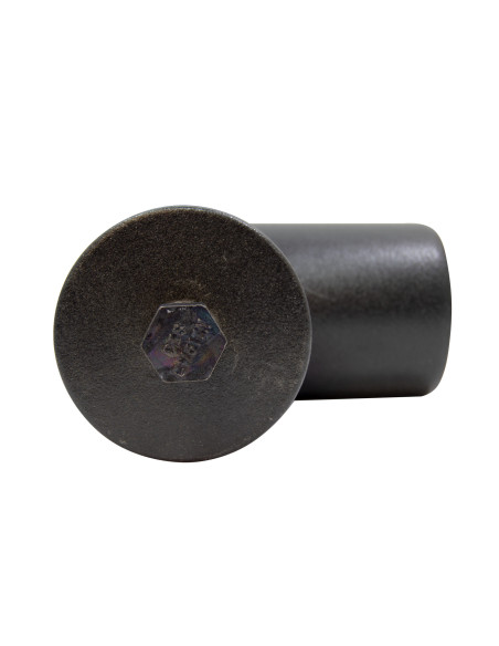 Te macho-hembra-macho esmaltado negro con tapón | S&M Fire