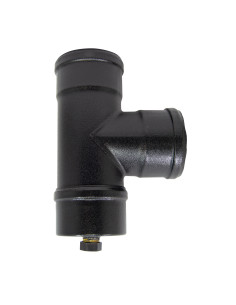 Te macho-hembra-hembra esmaltado negro con tapón | S&M Fire