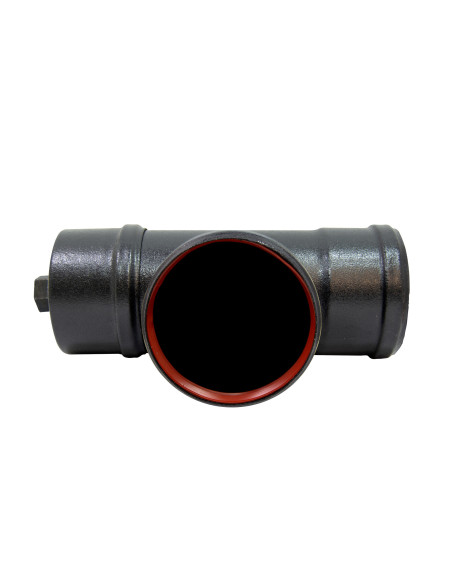 Te macho-hembra-hembra esmaltado negro con tapón | S&M Fire