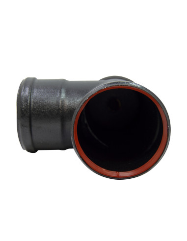 Te macho-hembra-hembra esmaltado negro con tapón | S&M Fire